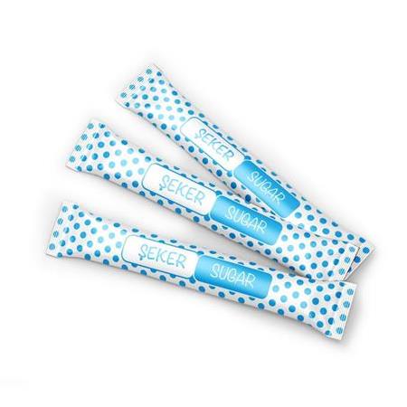 Stick Şeker - Beyaz - Standart - 3gr - 1.000 adet