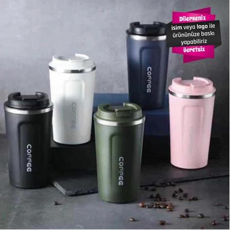 Çelik Termos - 450ml - Pembe