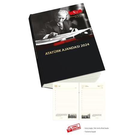 2024 Günlük Atatürk Ajanda - 17x24cm - 336 sayfa